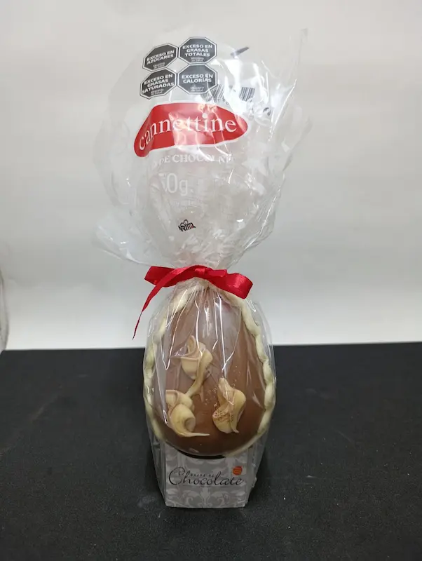 Huevo Cannettine decorado con azúcar o chocolate x 150 gr.