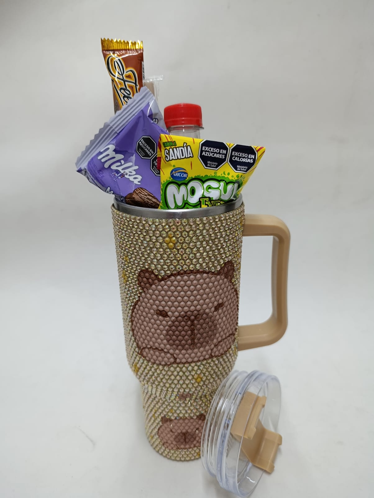 Vaso quencher con brillo