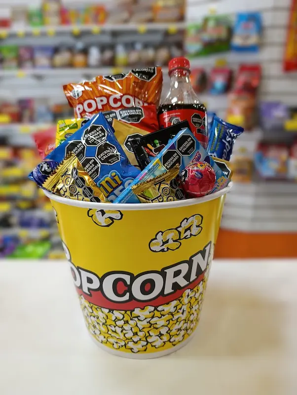 Pochoclero de cartón grande!