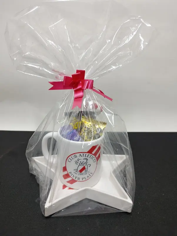 Set estrella, taza +plato+ cuchara cerámica