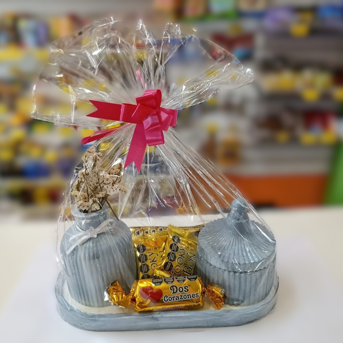 Arreglo florero más velita!