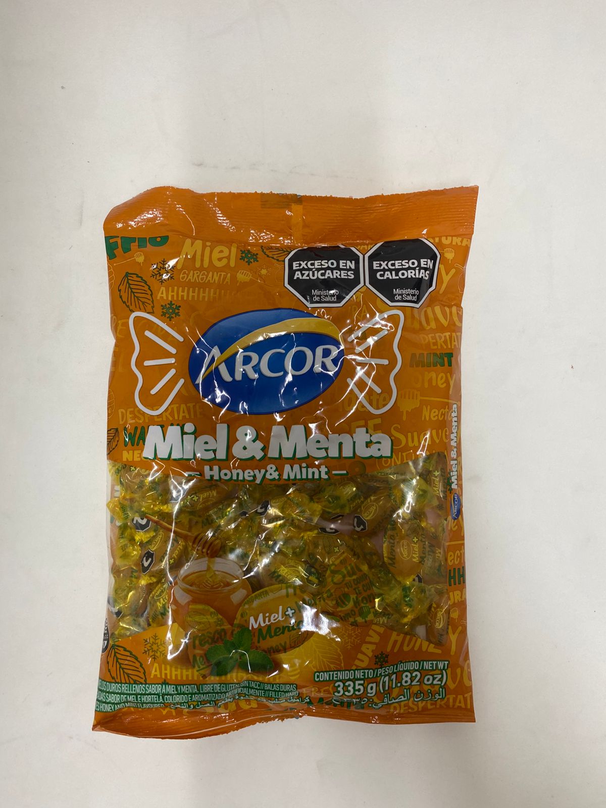 Bolsa De Caramelos Miel y Menta X 335 grs