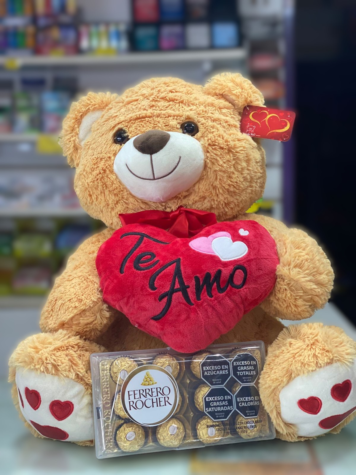 Oso de peluche + Ferrero x12