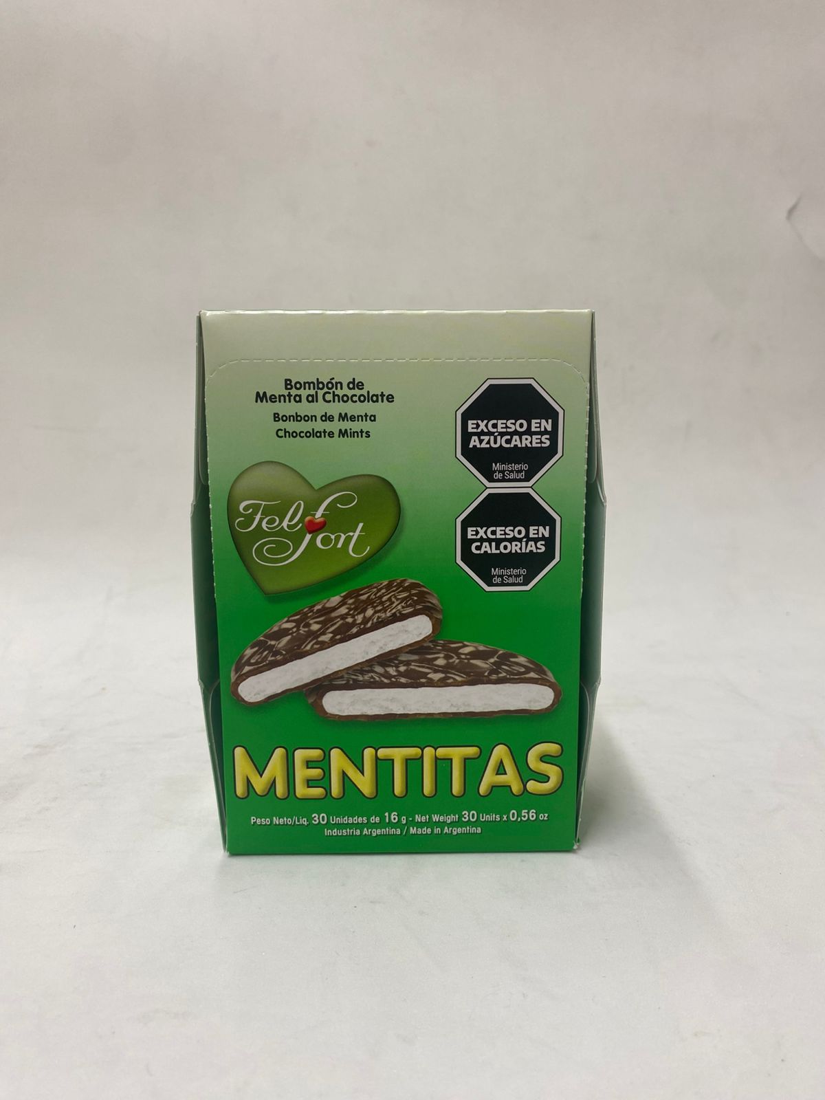 Caja Bombón De Menta Al Chocolate FELFORT MENTITAS