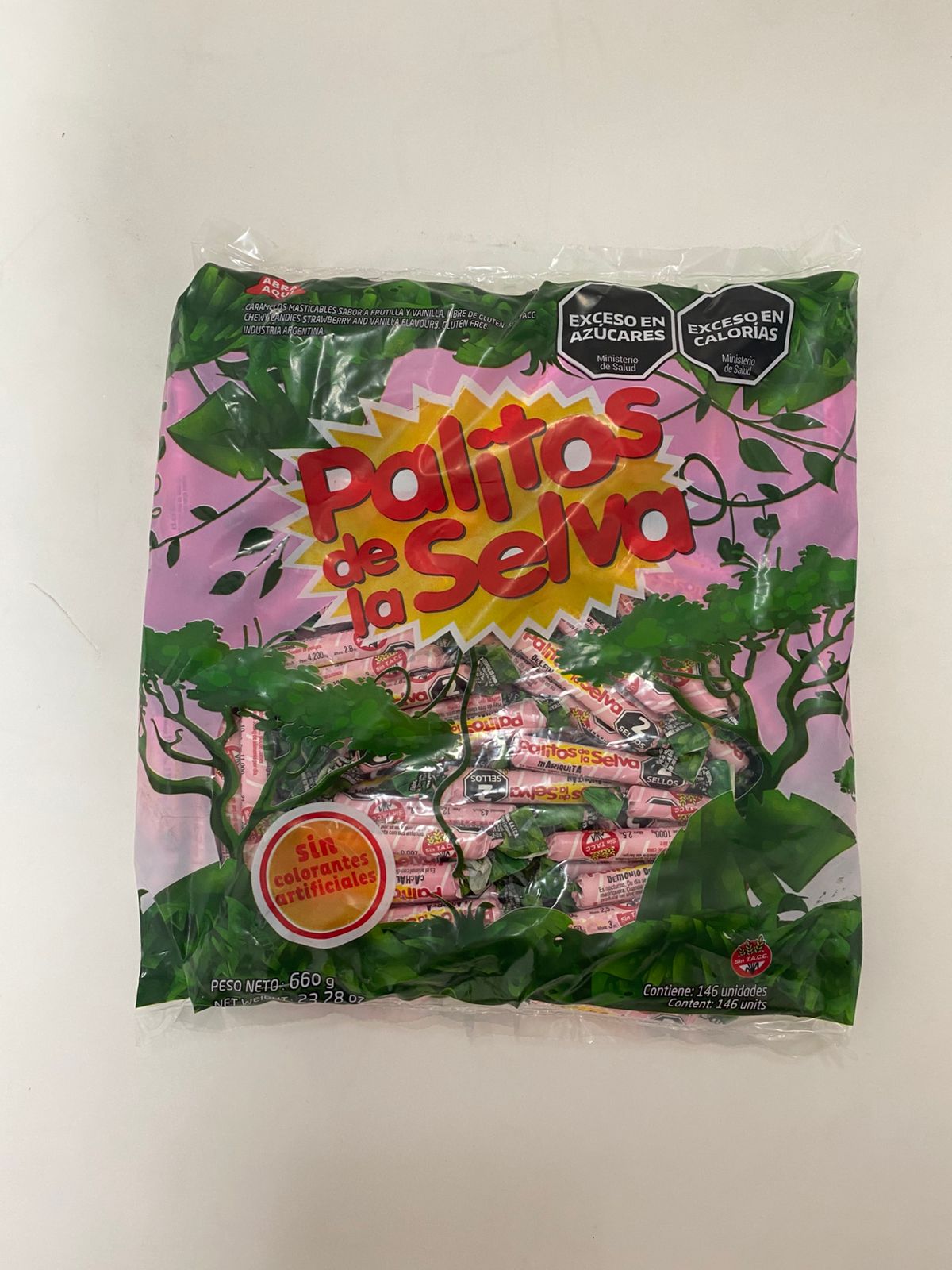 Bolsa Caramelos Palitos De La Selva X 660 grs