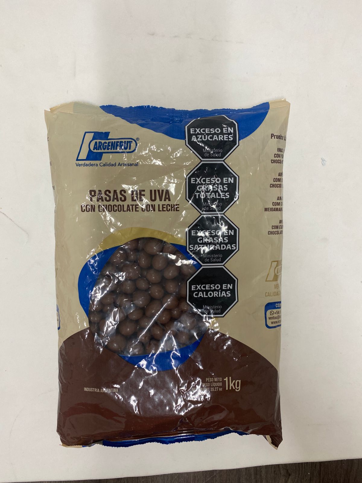 Bolsa De Pasas Con Chocolate X 1 kg