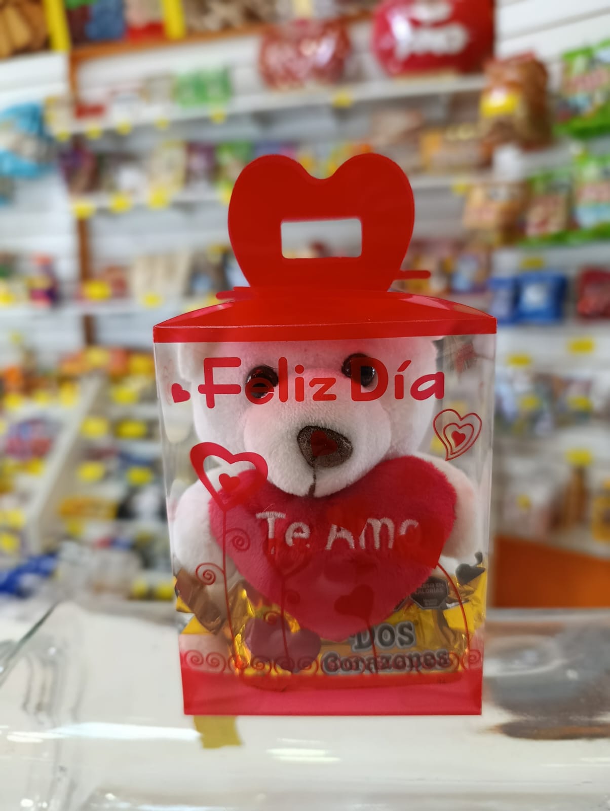 Mini Osito + Dos corazones