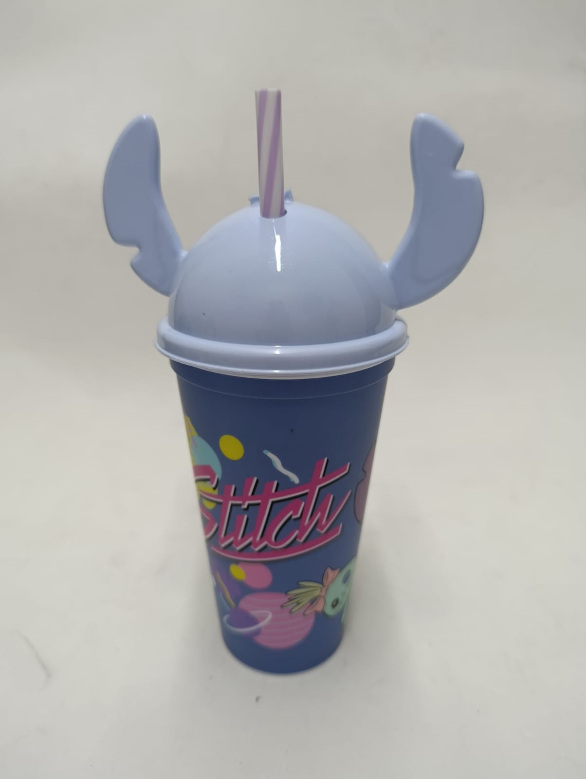  Vaso Mickey, Minnie, Stich tapa con orejas