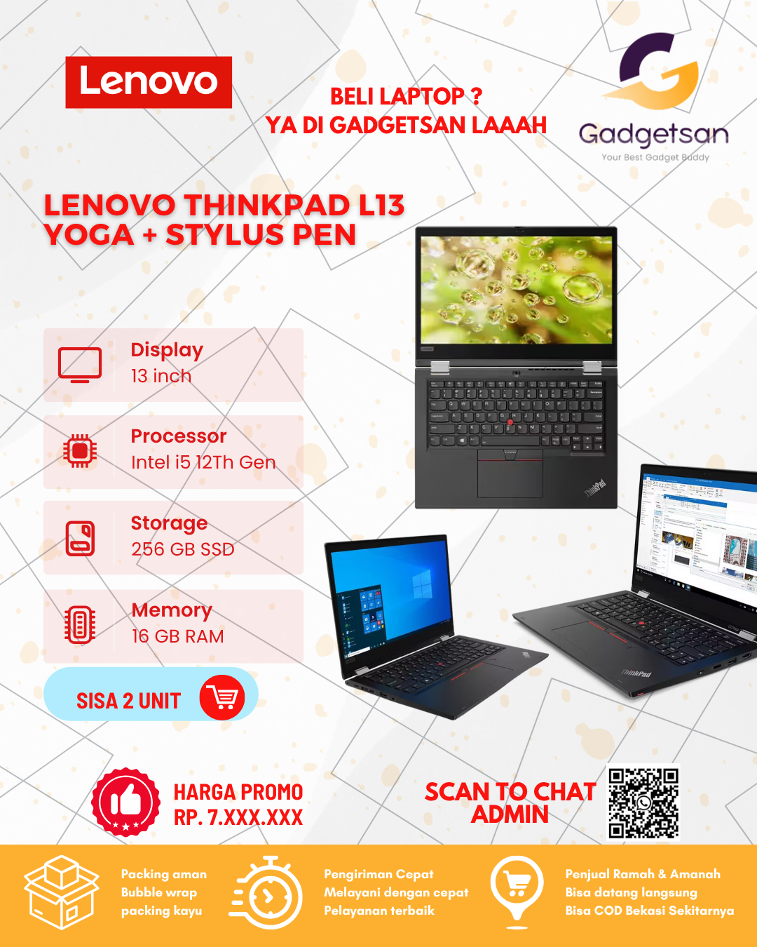 Lenovo ThinkPad L13 Yoga + Stylus Pen