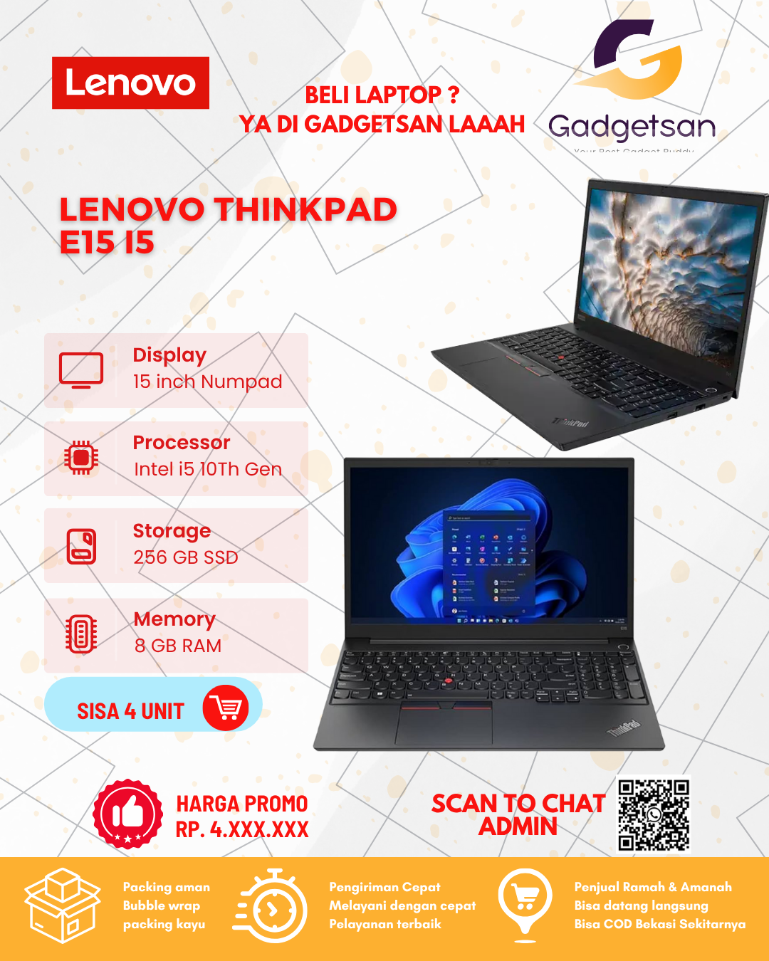Lenovo Thinkpad E15 i5