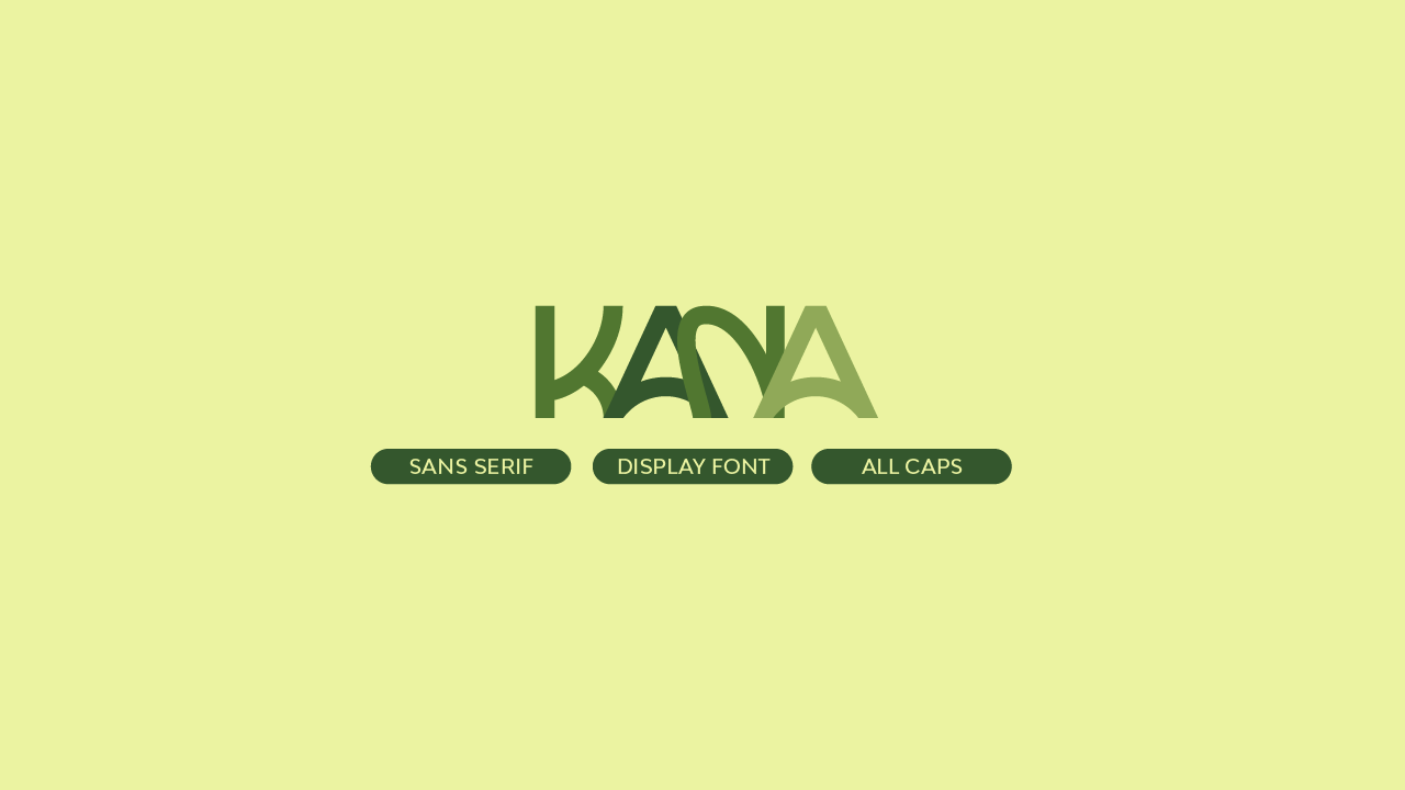 Kana Typeface