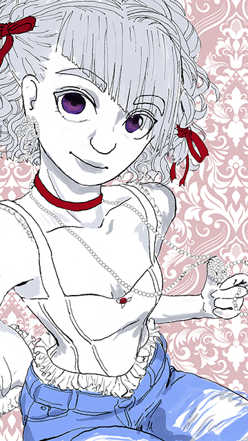 Tevah in Lace Digital Wallpaper Collection