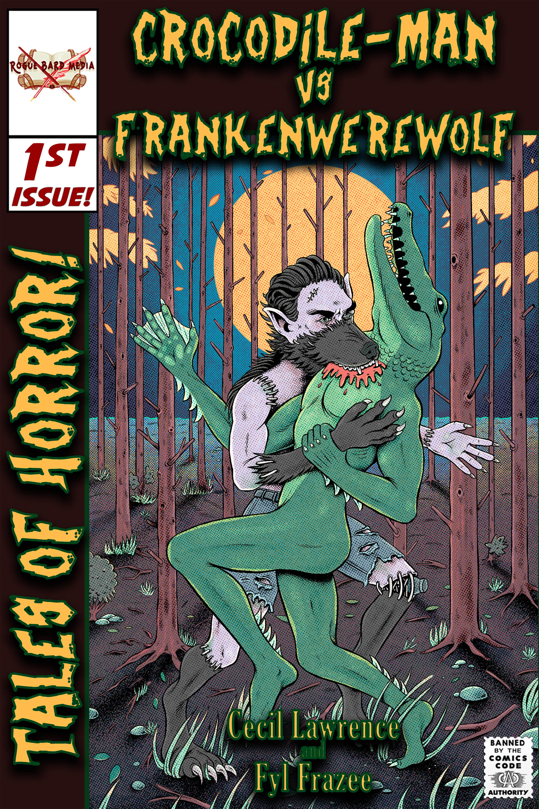 Tales of Horror #1 - Crocodile-man vs. Frankenwerewolf