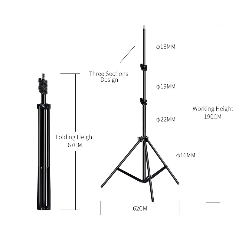 7 Feet Tripod For Mobile and Light.