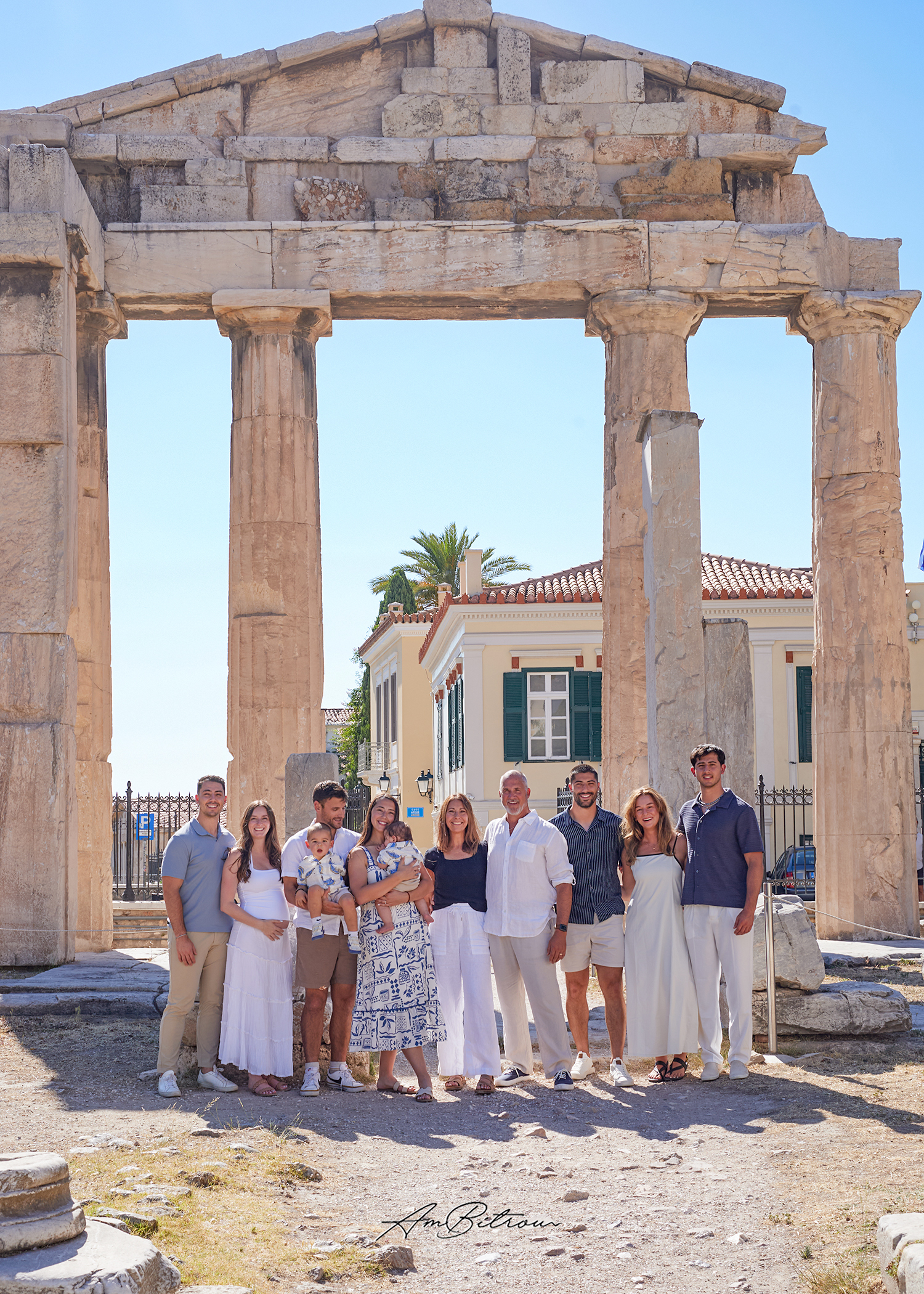 Family Photoshoot – Ancient Greek Stone Edition