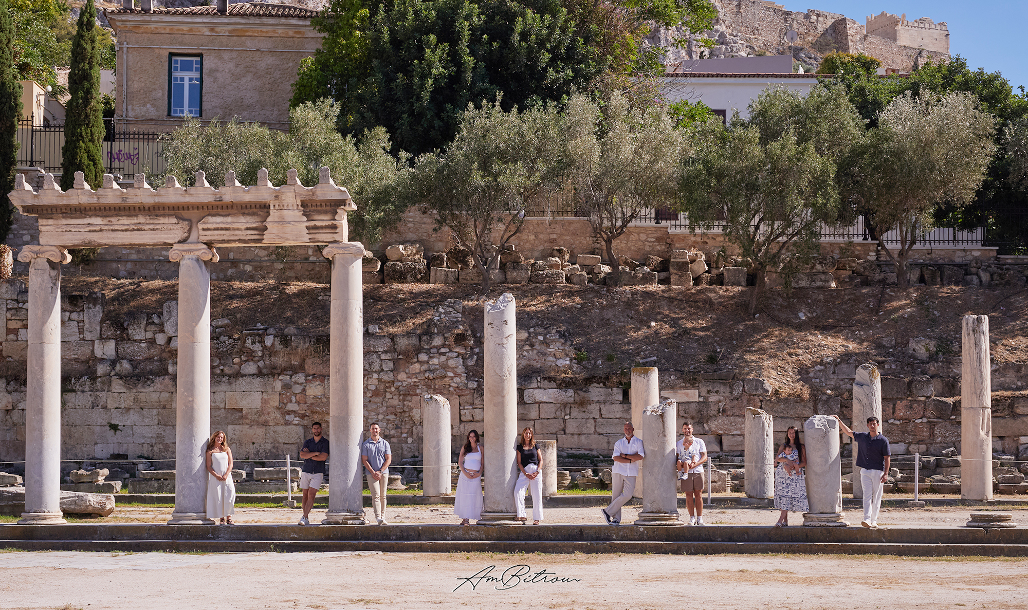 Family Photoshoot – Ancient Greek Stone Edition