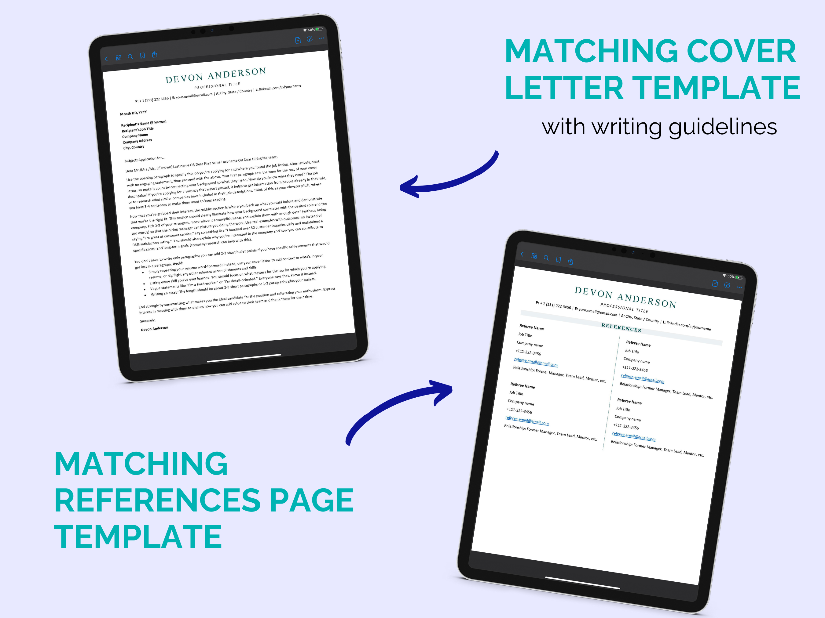 Modern Resume Template | Devon