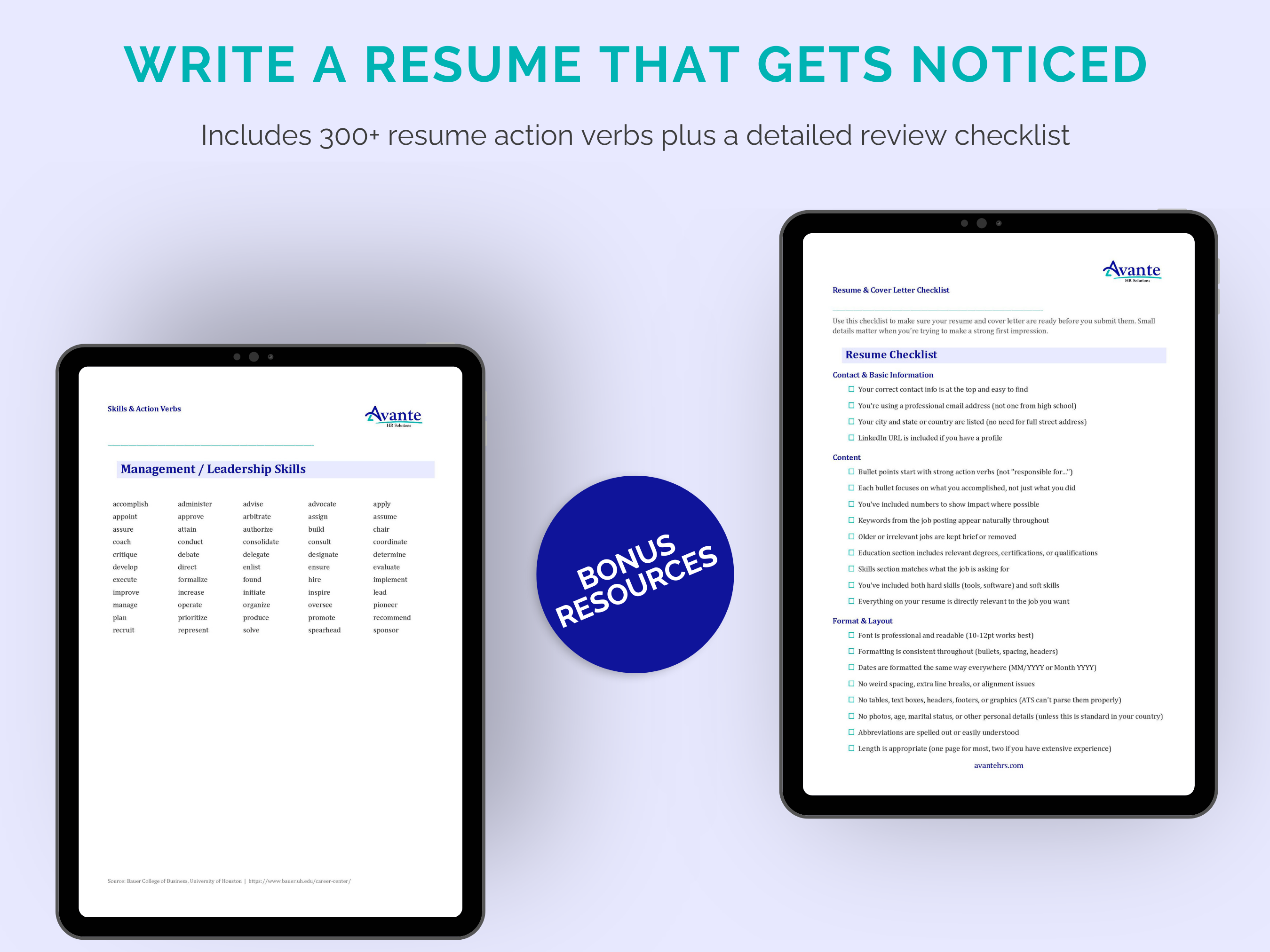 Modern Resume Template | Devon