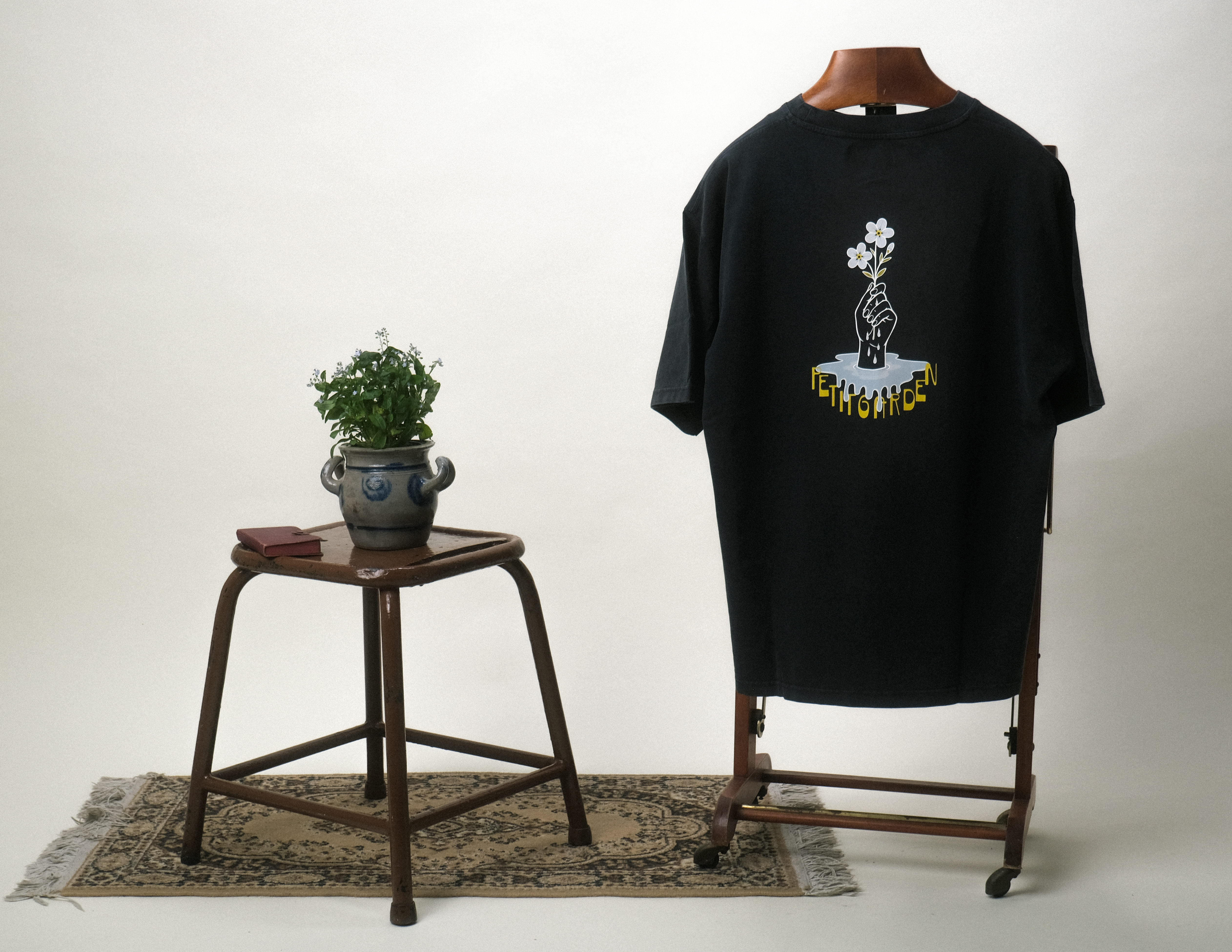 T-shirt Noir Vintage
