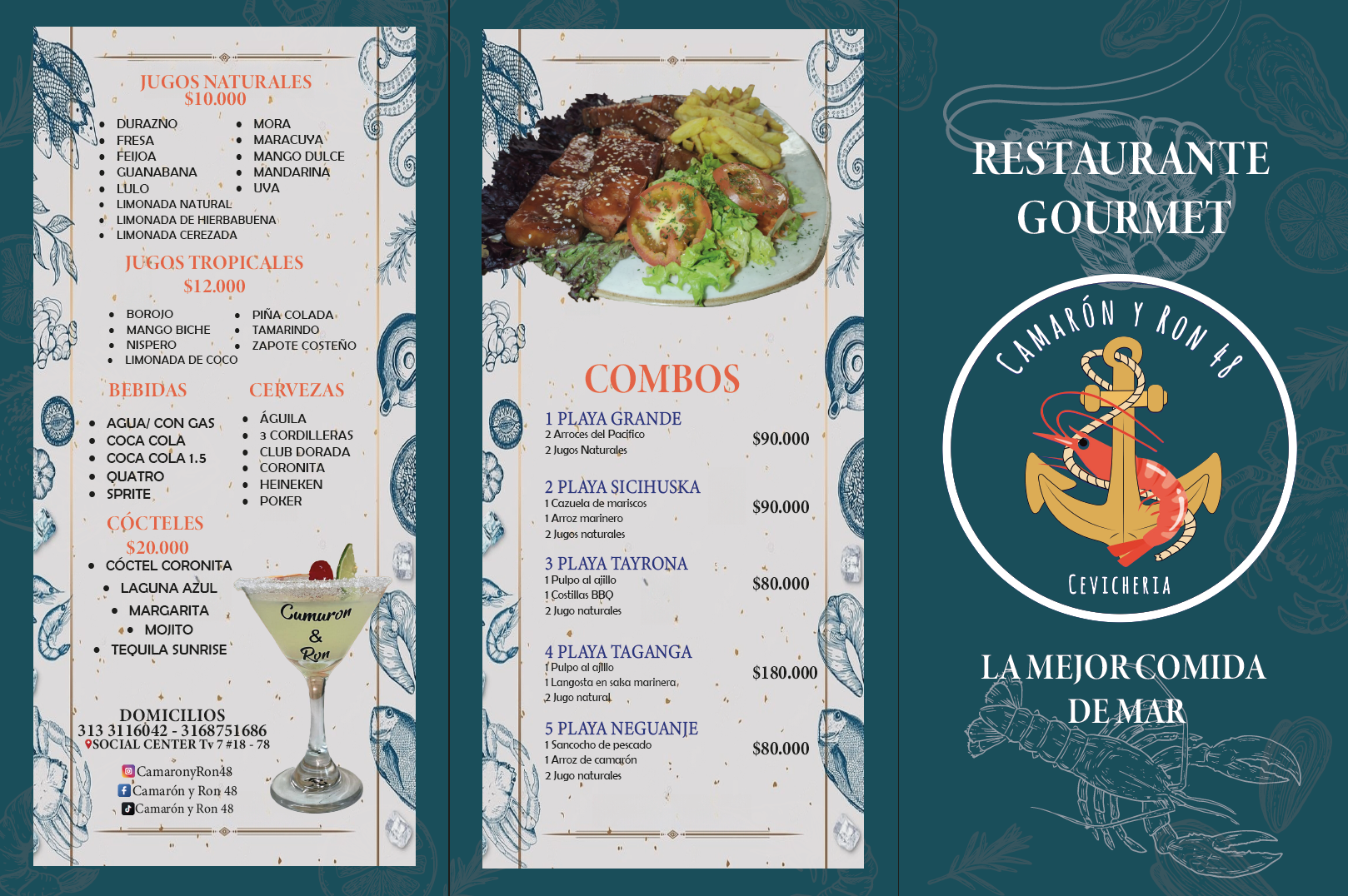 CAMARÓN Y RON 48 (Participante Oficial Sabores al Paso)