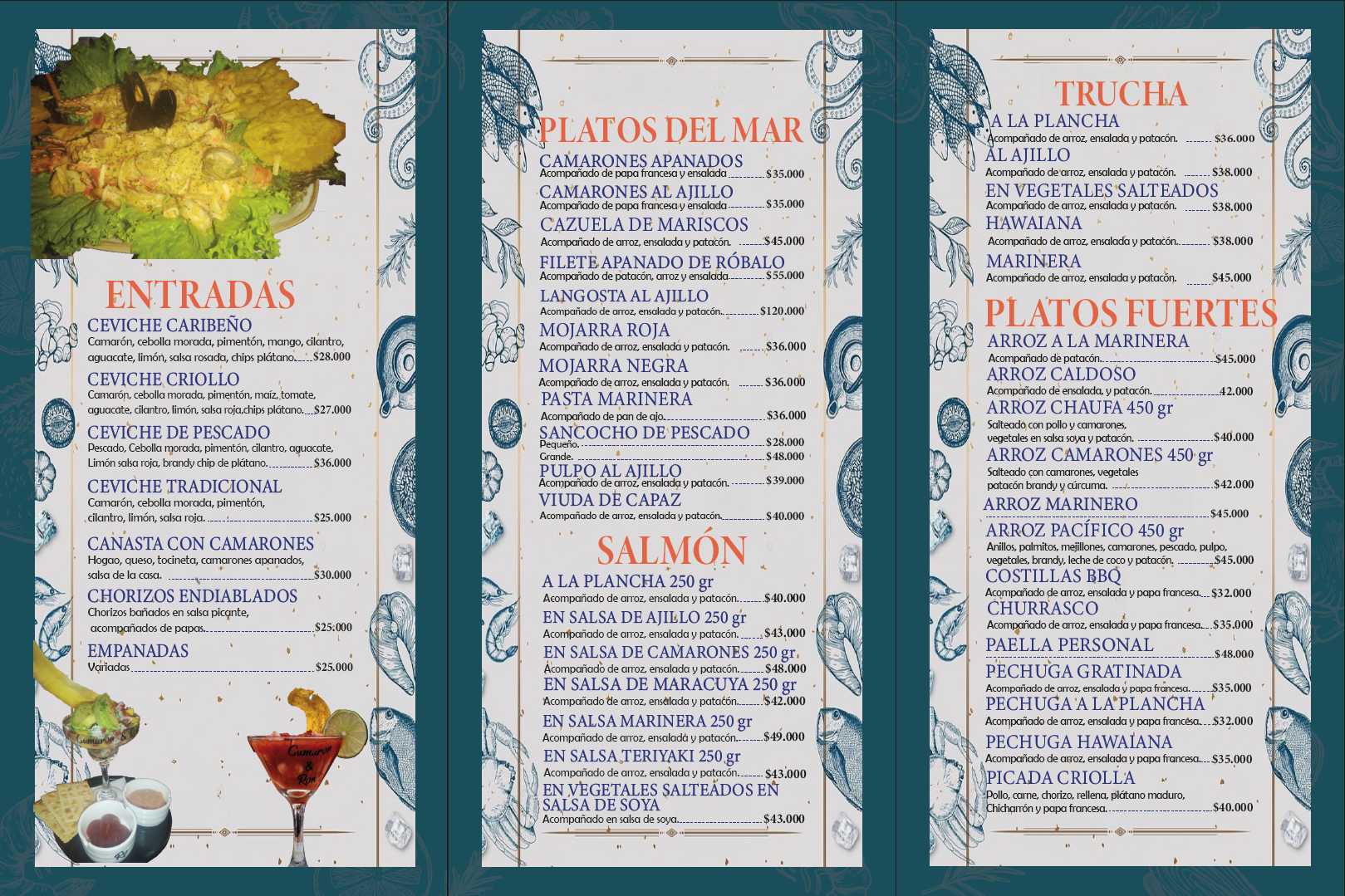 CAMARÓN Y RON 48 (Participante Oficial Sabores al Paso)