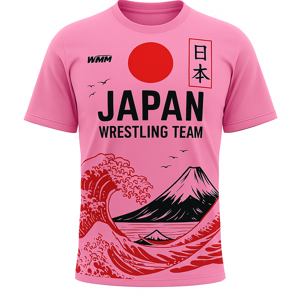 T-shirt de l'équipe de lutte japon