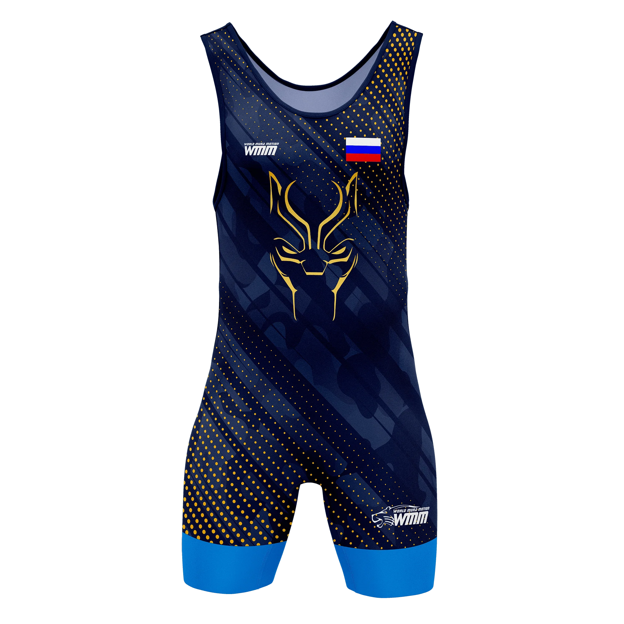 Maillot de lutte bleu marine