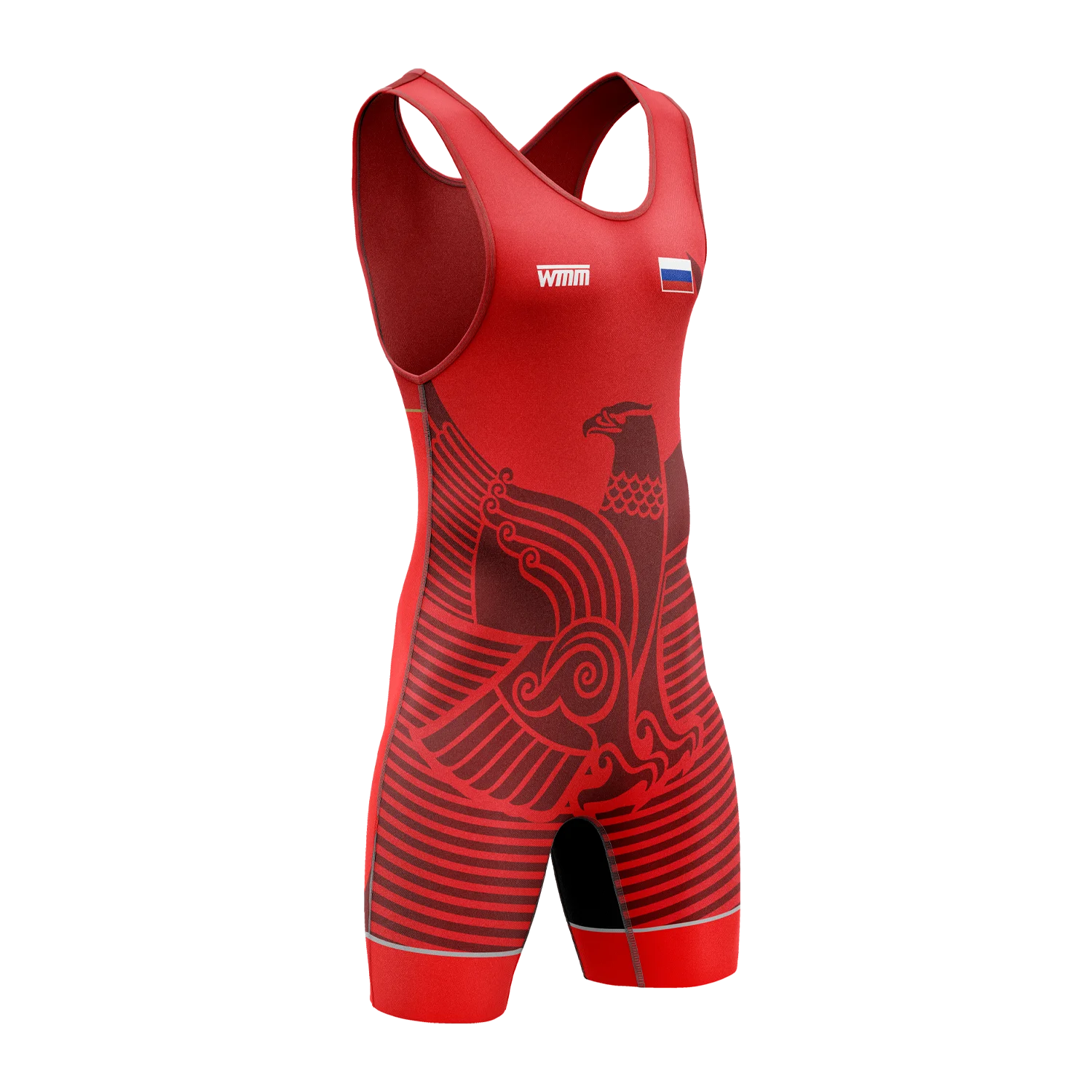 Maillot de lutte rouge aigle