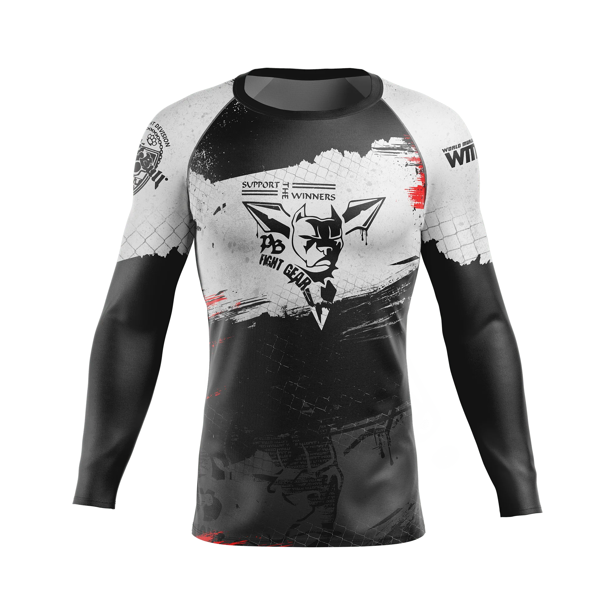 Rashguard noir et blanc