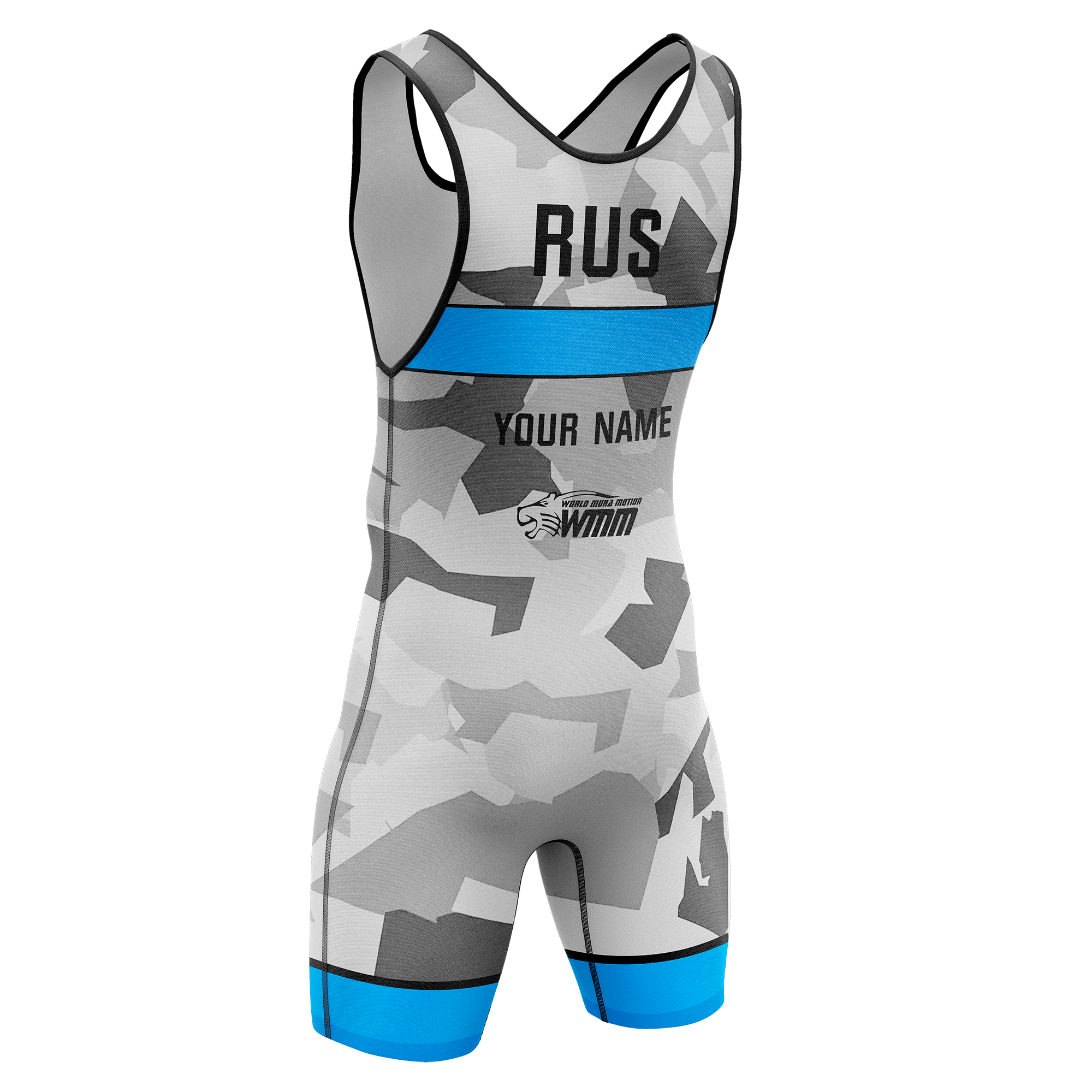 Maillot de lutte camouflage gris 