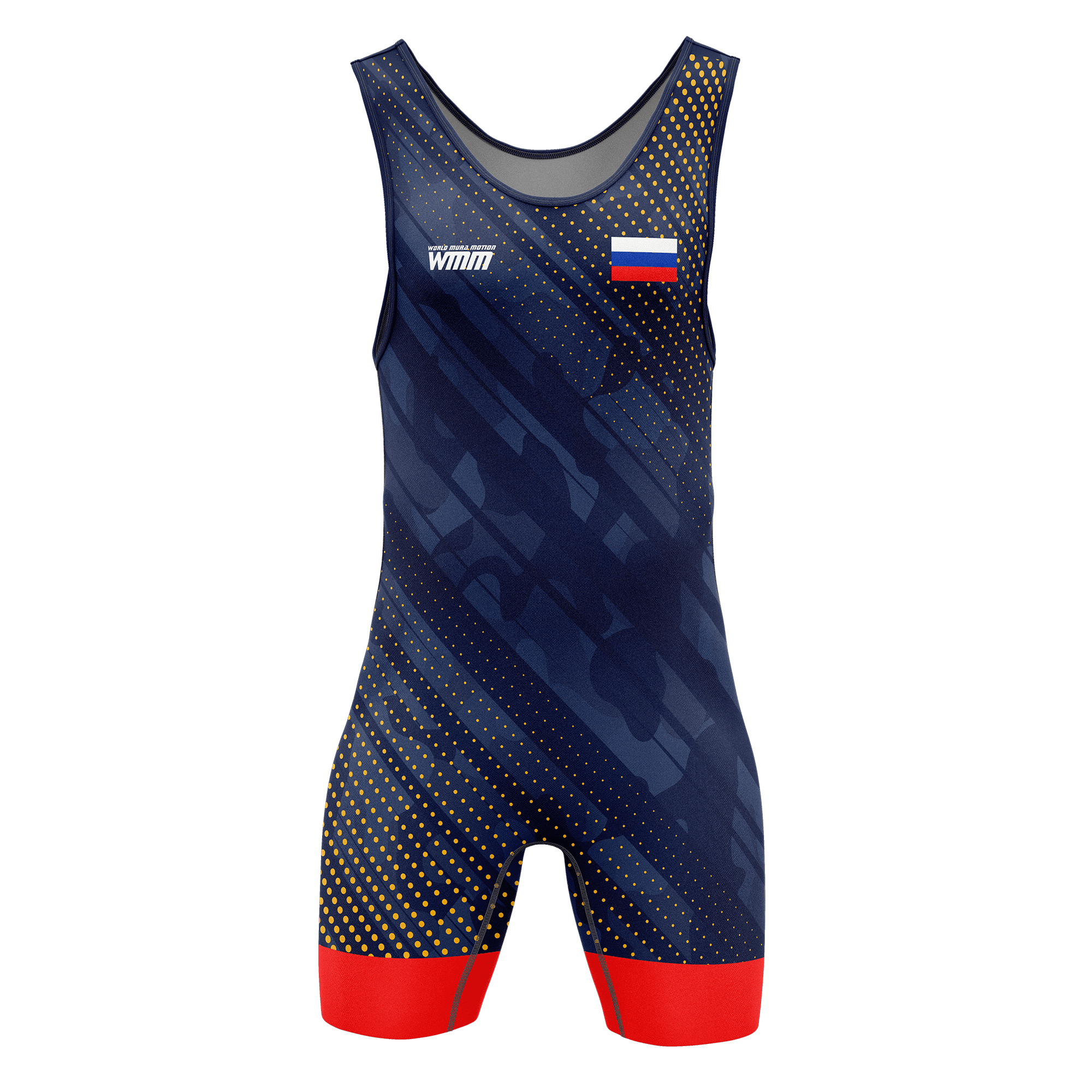 Maillot de lutte rayé 