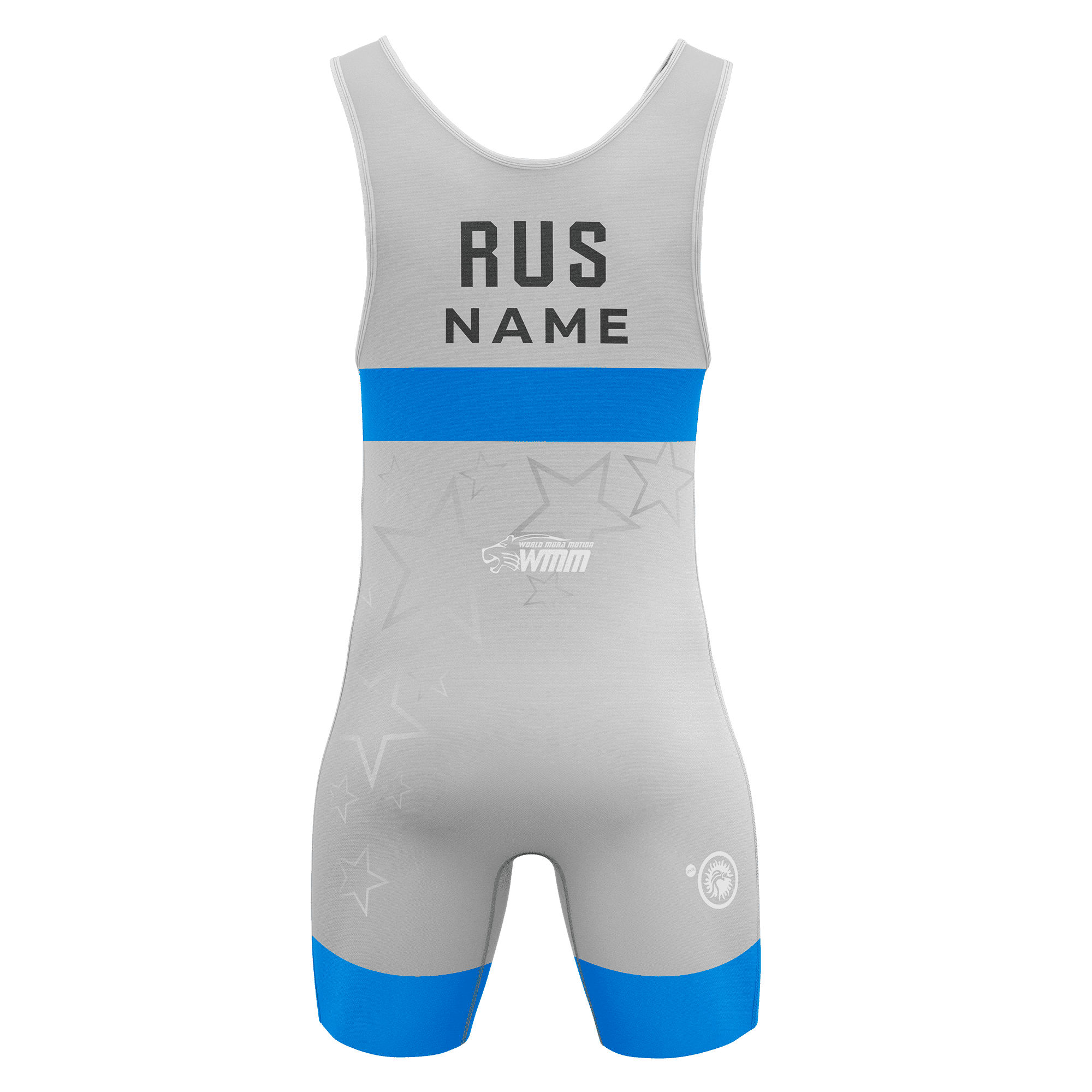 Maillot de lutte gris étoile