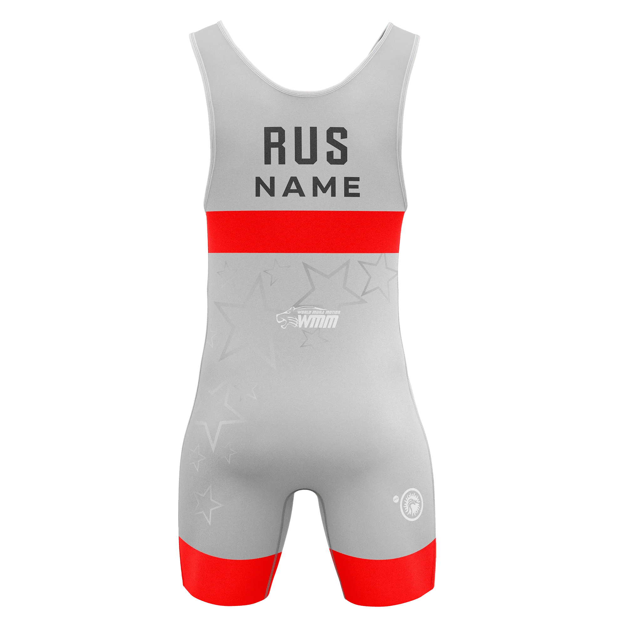 Maillot de lutte gris étoile