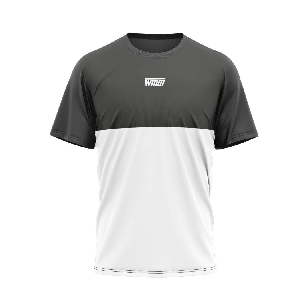 T-shirt de sport noir et blanc 
