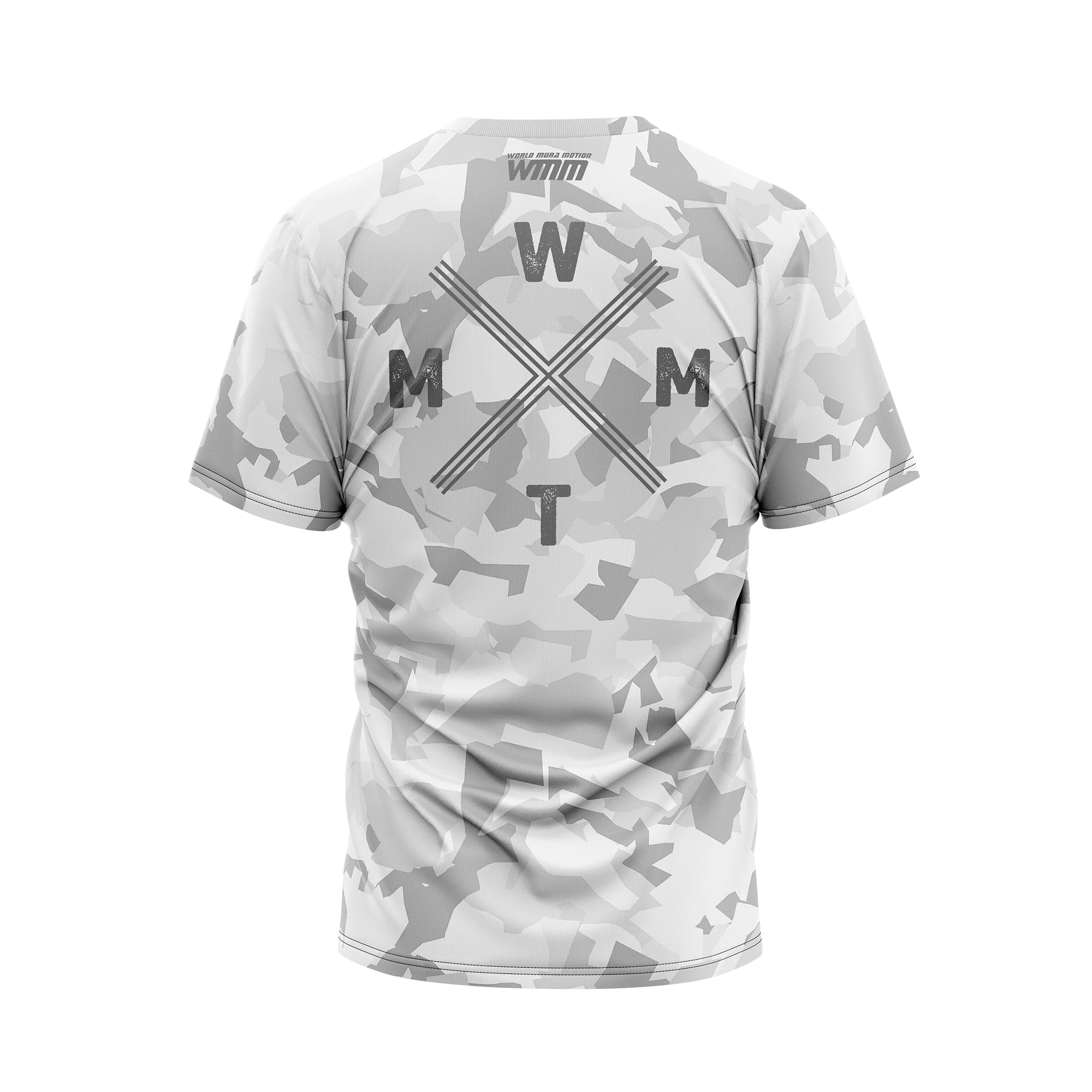 T-shirt de sport camouflage blanc 