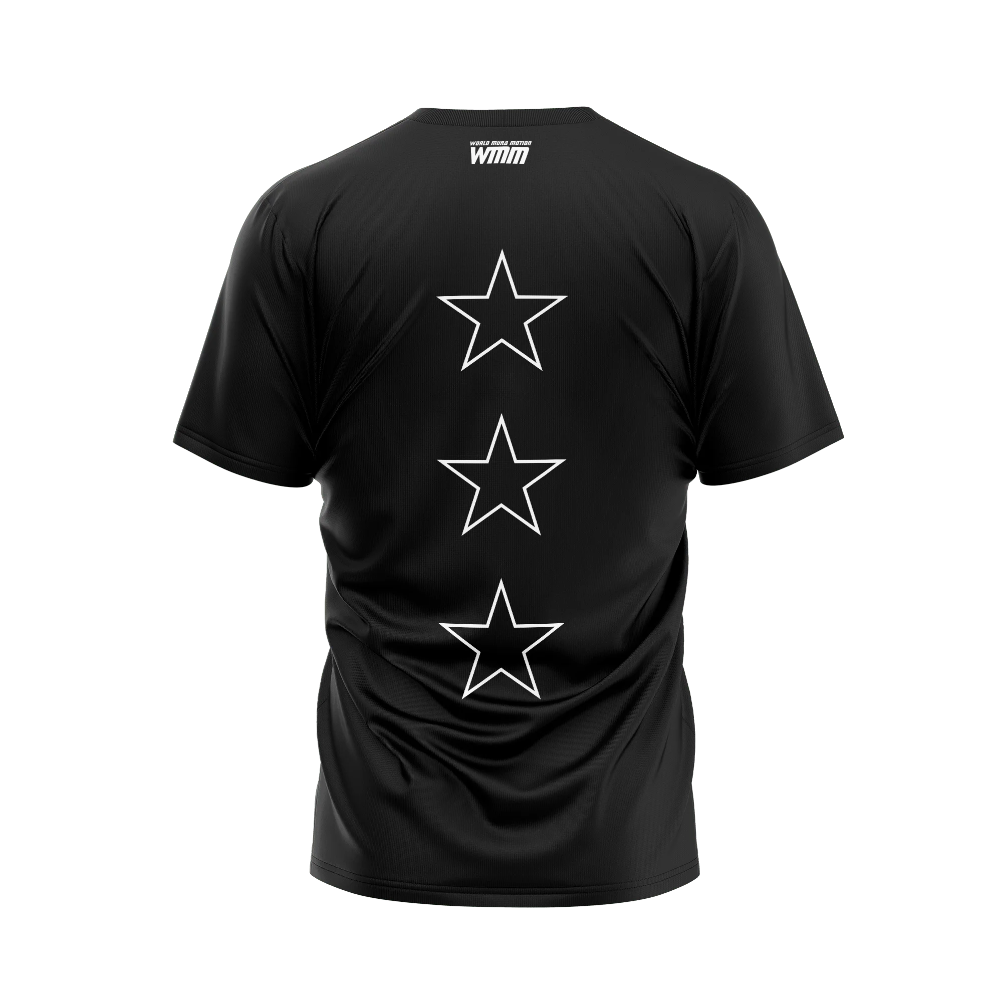 T-shirt noir avec motif d'étoiles