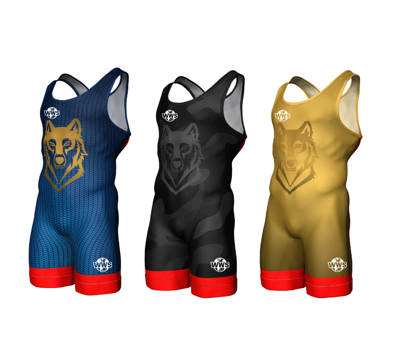 Maillot de lutte loup 