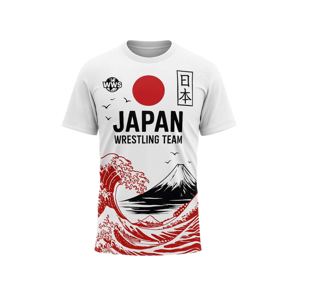 T-shirt de l'équipe de lutte japon