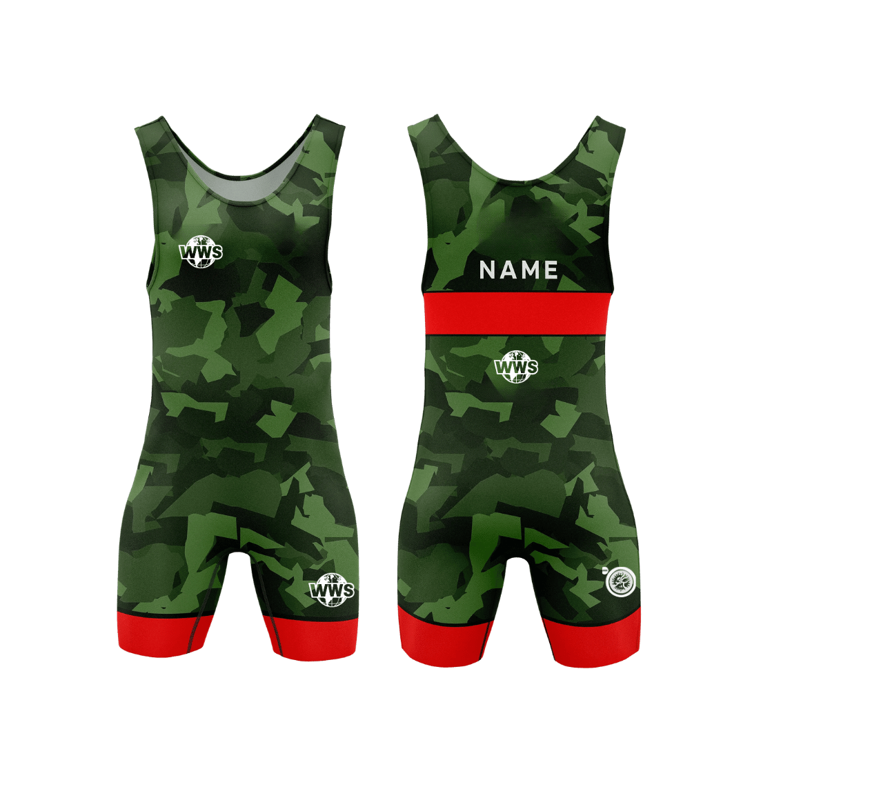 Maillot de lutte militaire vert foncé
