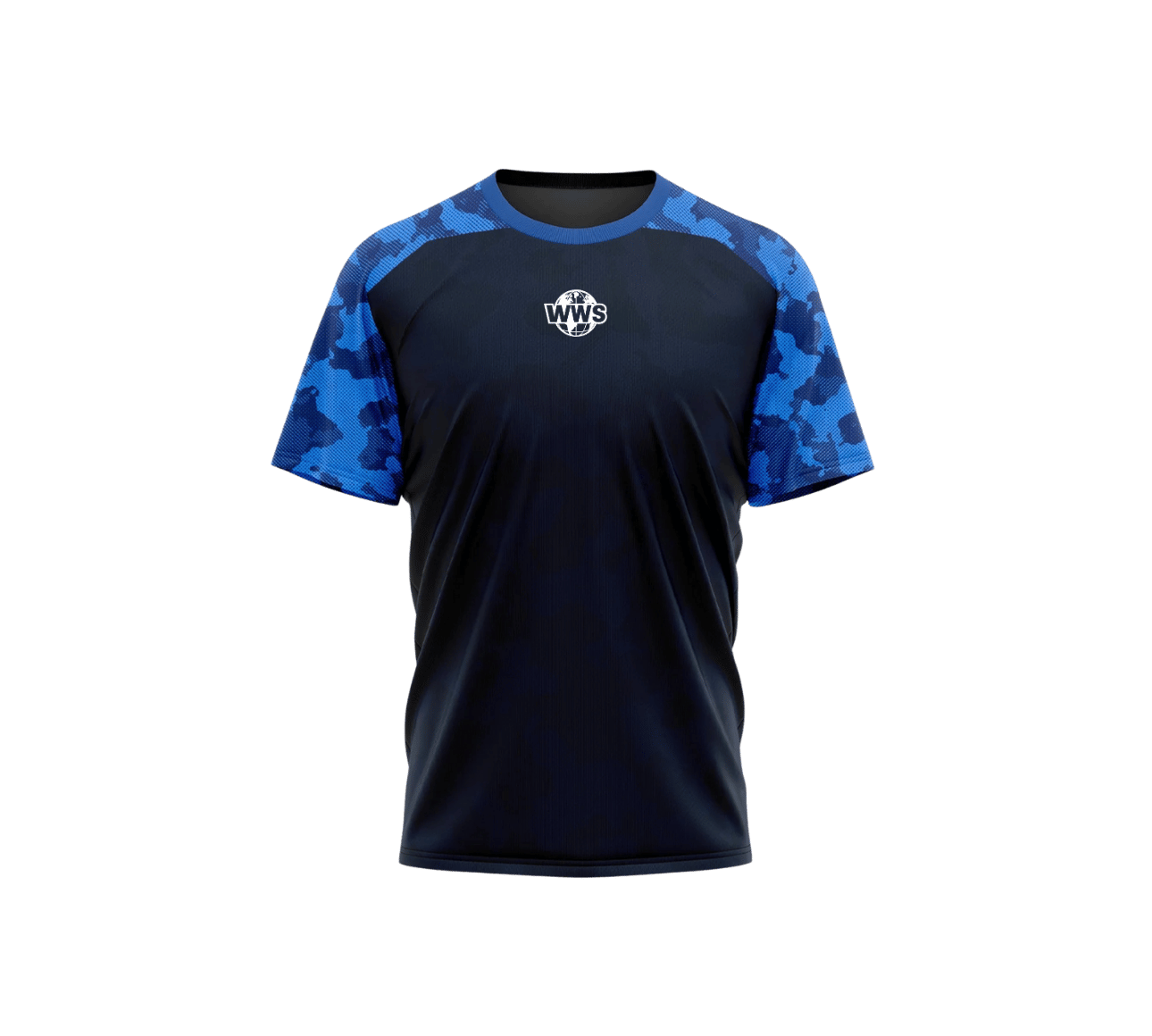 T-shirt de sport Camouflage Bleu