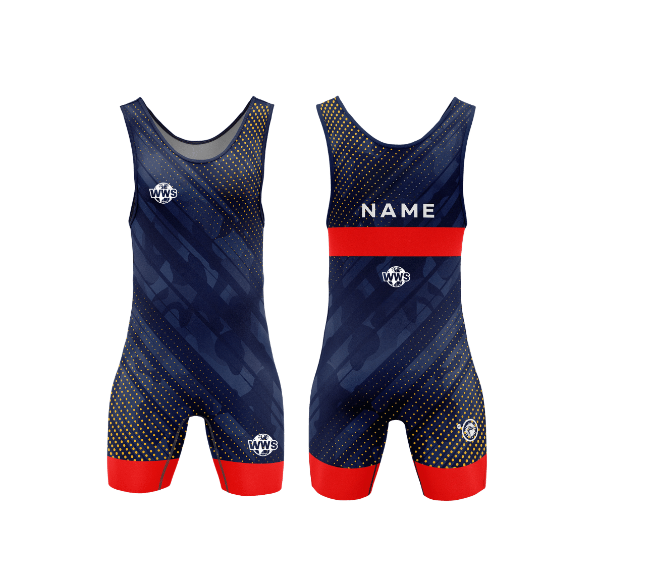 Maillot de lutte rayé