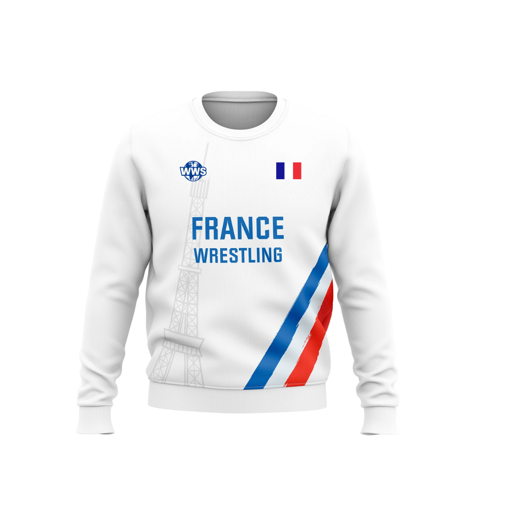 Sweat à capuche de l'équipe de lutte française