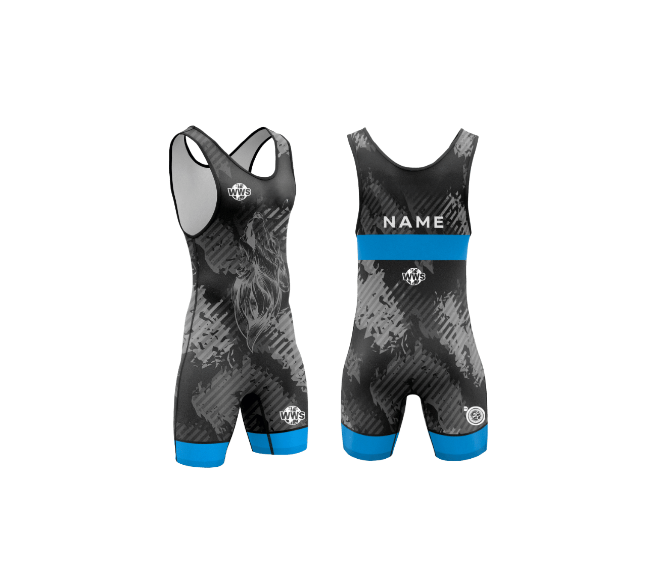 Maillot de lutte camouflage sombre 