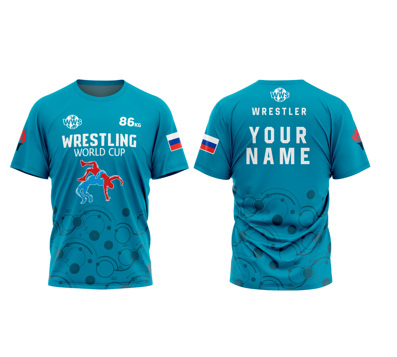 T-shirt de lutte WWC