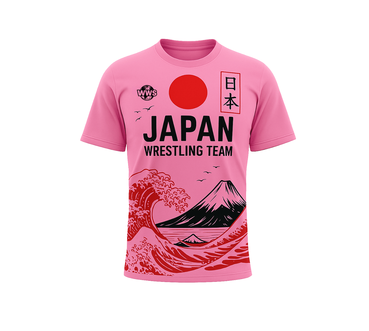 T-shirt de l'équipe de lutte japon