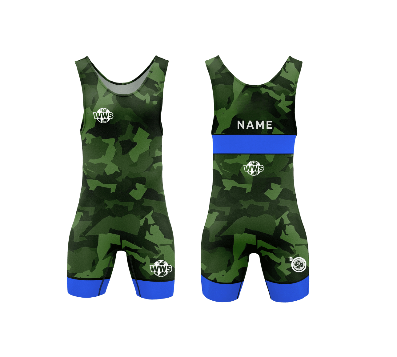 Maillot de lutte militaire vert foncé 