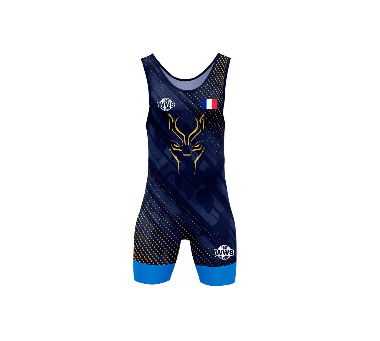 Maillot de lutte bleu marine
