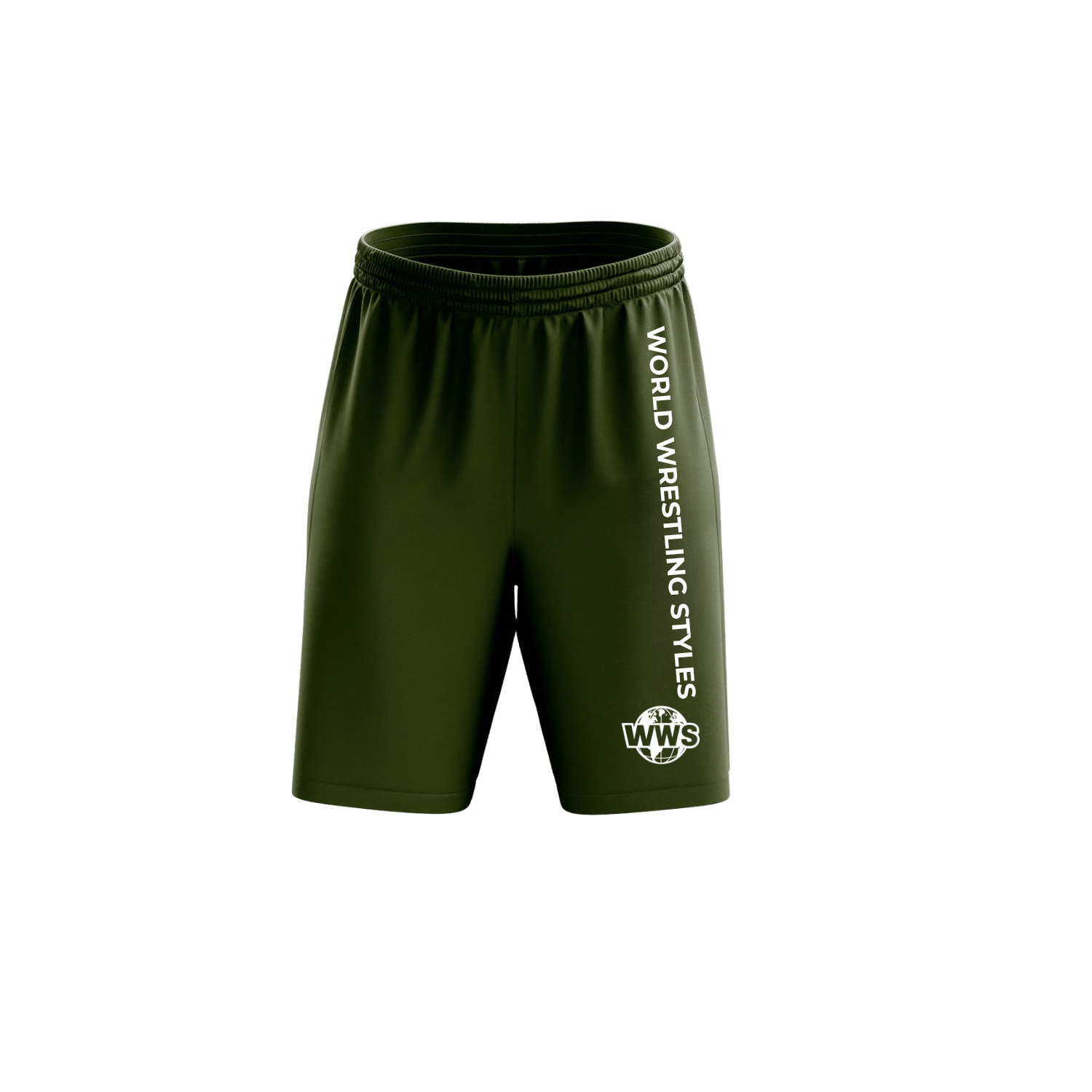 Shorts de sport vert kaki