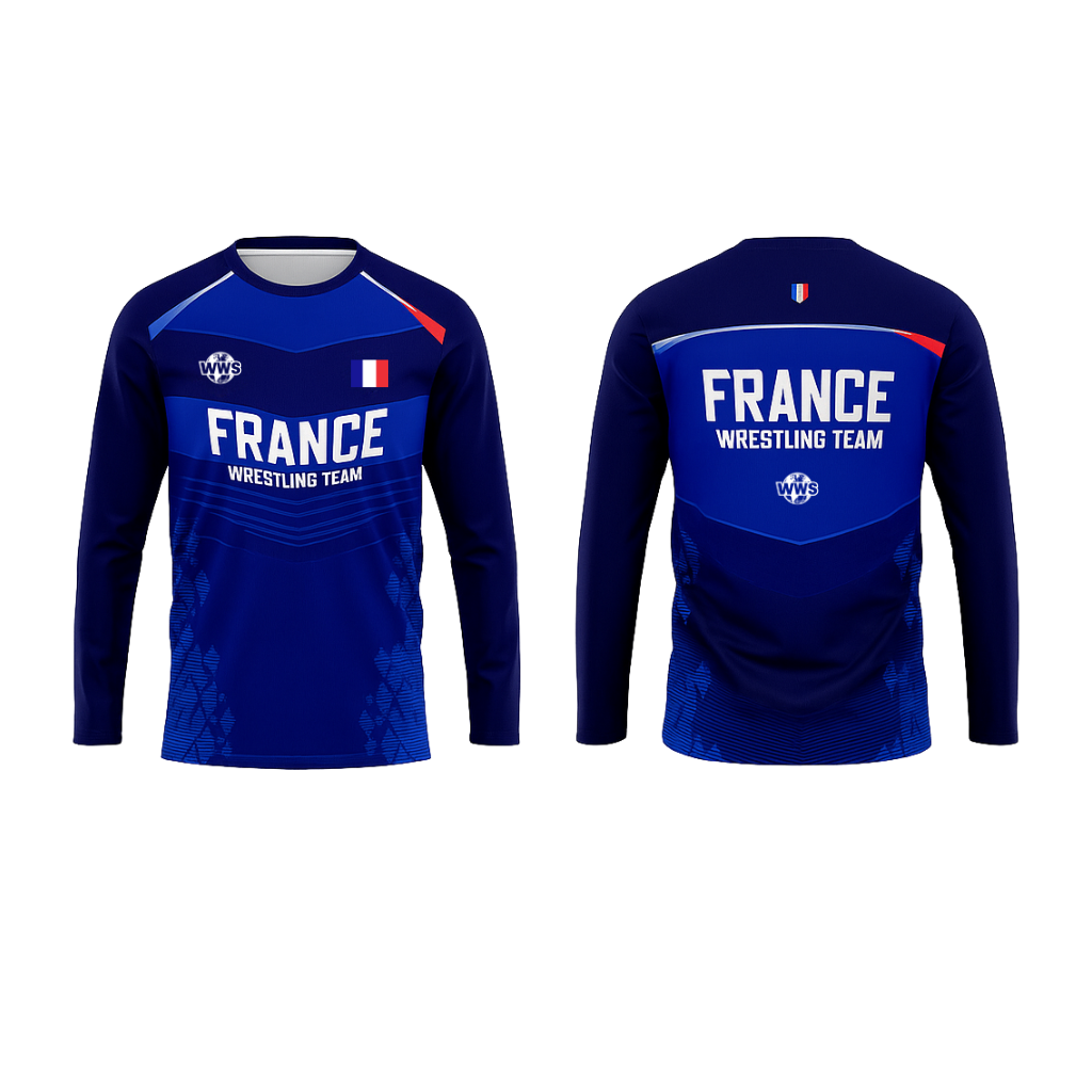 Maillot d'équipe de lutte France