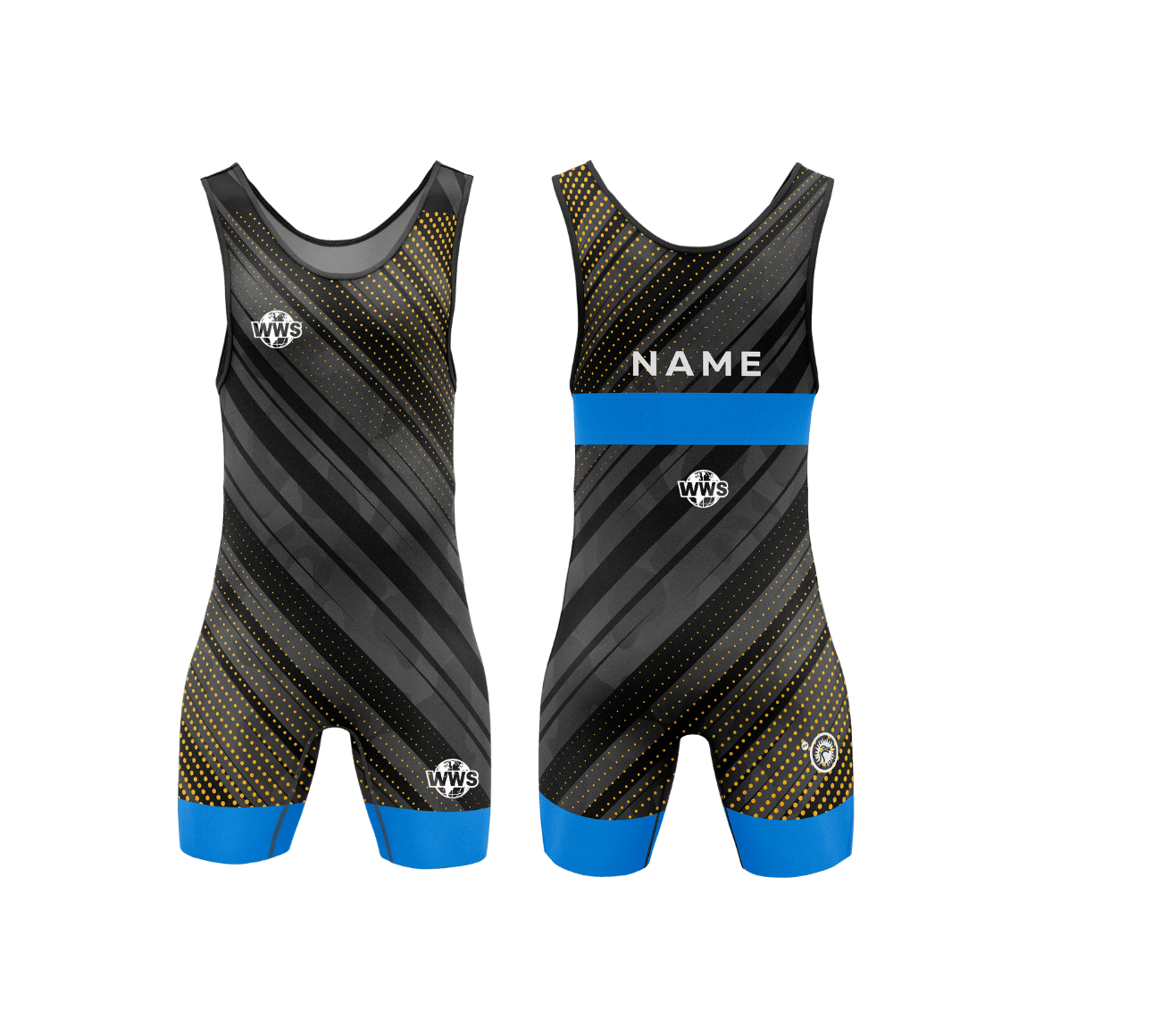 Maillot de lutte rayé 